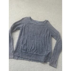 Barefoot Dreams Cozy Chic Lite Pullover Sweater Long Sleeve Grey Women's Small